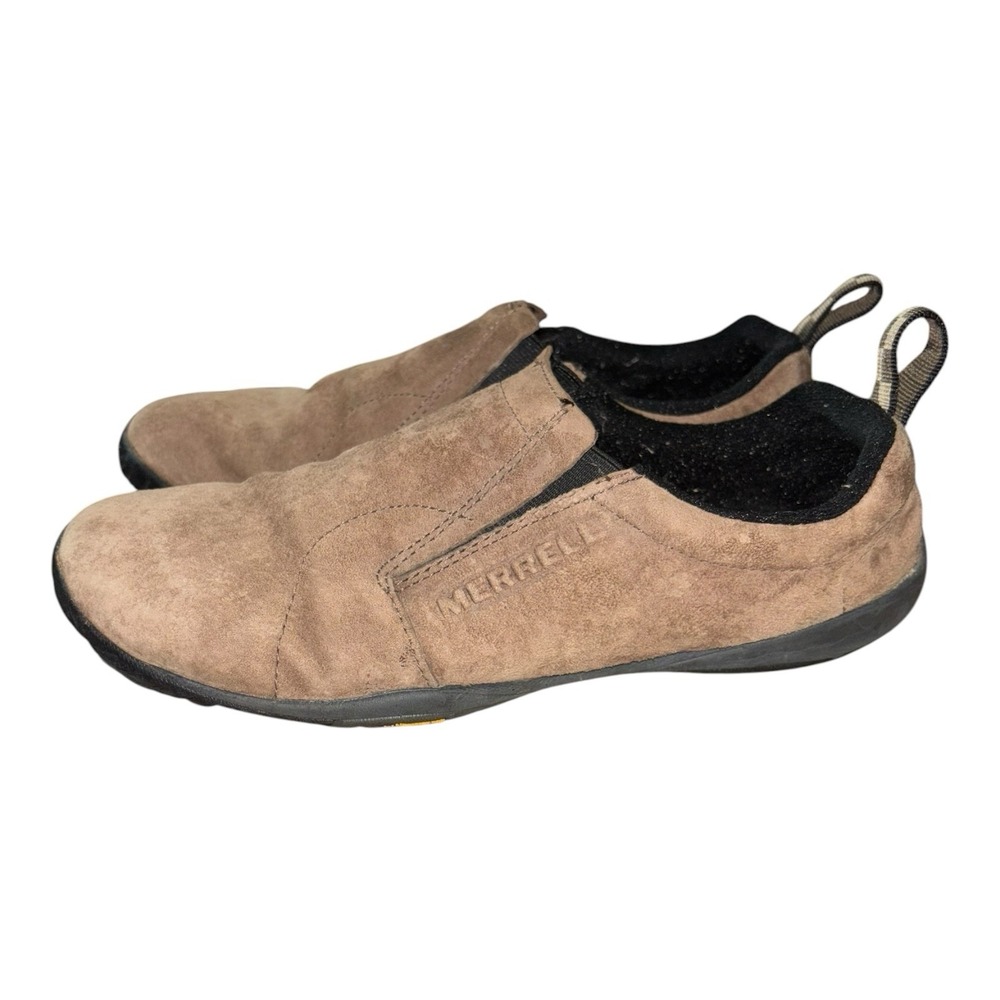 Merrell Jungle Moc Women's 9 Gunsmoke Brown Suede Slip On Shoes J60788 Gorpcore